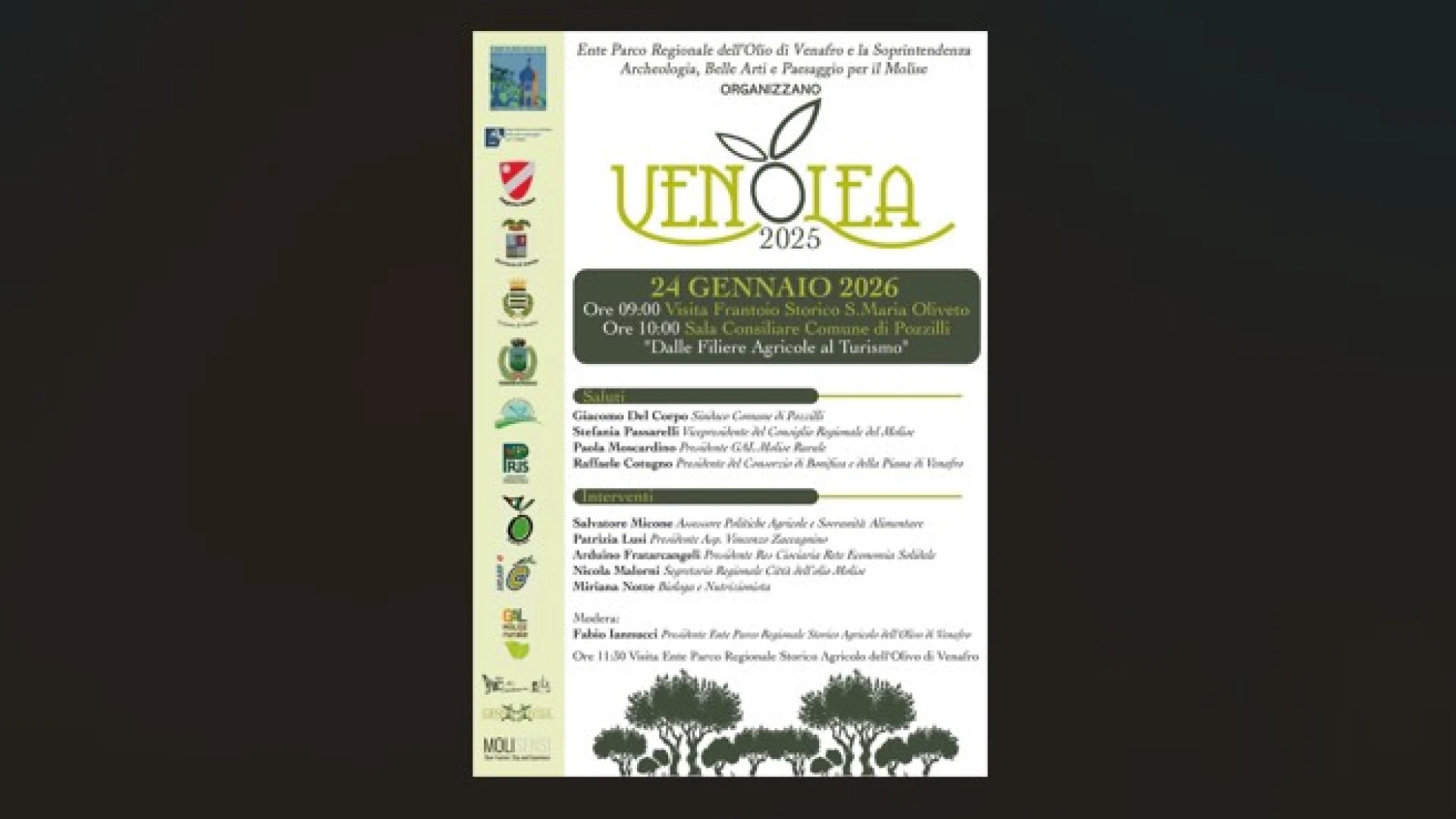 Venafro: sabato 24 gennaio torna l’appuntamento con la manifestazione denominata “Venolea”.